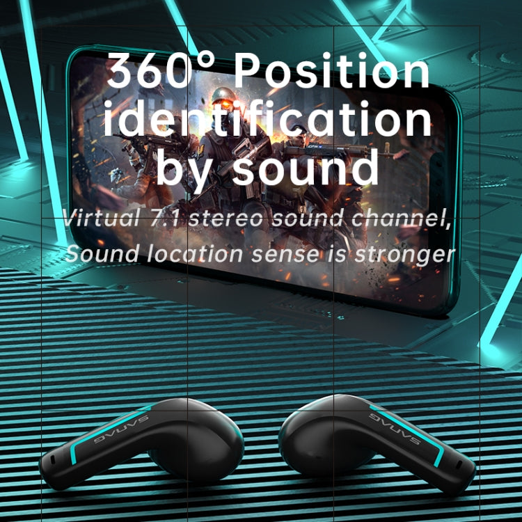 Sanag H2S PRO Stereo Noise Reduction Wireless Bluetooth Game Earphone(Black) - HoMEdemic™ 