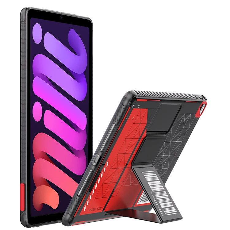 For iPad mini 6 / mini 2024 Mutural XingTu Series Tablet Case with Holder(Red) - HoMEdemic™ 