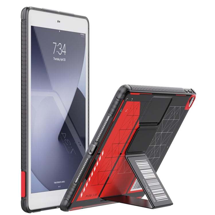 Mutural XingTu Series Tablet Case with Holder For iPad 10.2 2021 / 2020 / Pro 10.5 inch(Red) - HoMEdemic™ 
