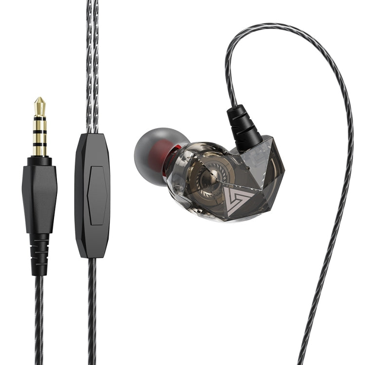 QKZ AK2 Sports In-ear Wired HiFi Sound Heavy Bass 3.5mm Earphone with Mic(Black) - HoMEdemic™ 