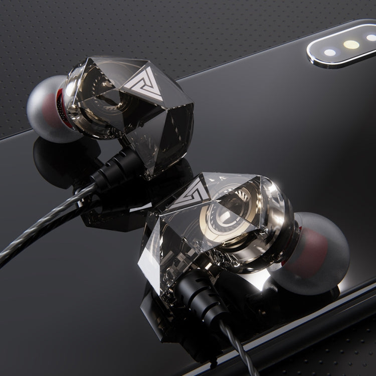 QKZ AK2 Sports In-ear Wired HiFi Sound Heavy Bass 3.5mm Earphone with Mic(Black) - HoMEdemic™ 