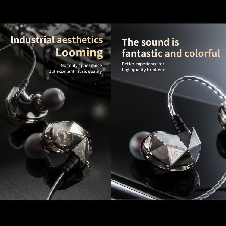 QKZ AK2 Sports In-ear Wired HiFi Sound Heavy Bass 3.5mm Earphone with Mic(Black) - HoMEdemic™ 