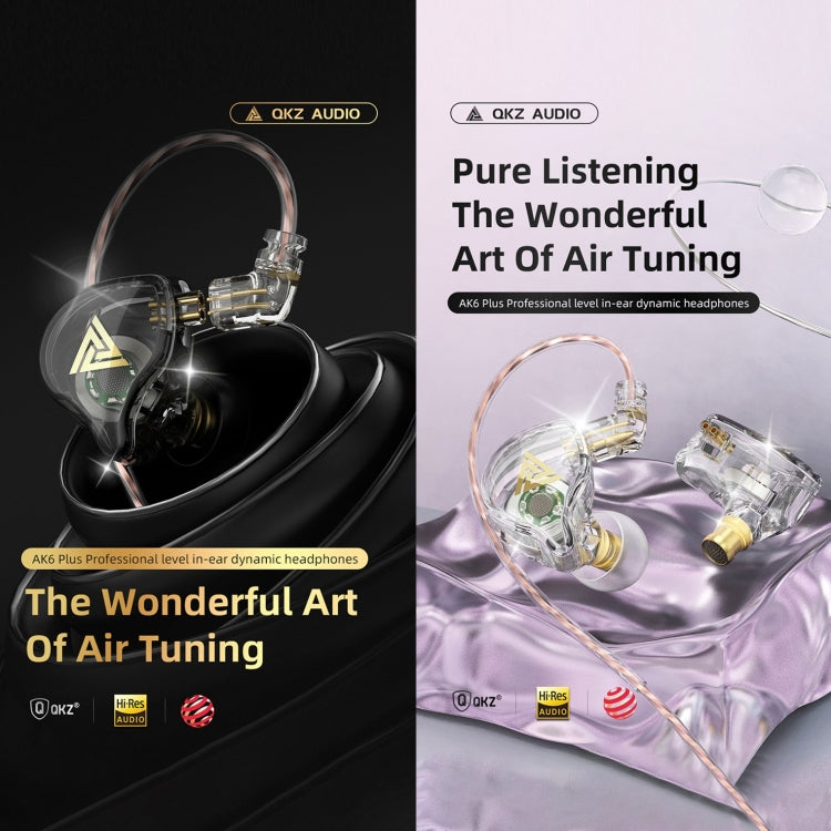 QKZ AK6 PLUS HiFi Bass Detachable Audio Cable Dynamic Heavy Bass Wired Earphone, Style:without Mic(White) - HoMEdemic™ 