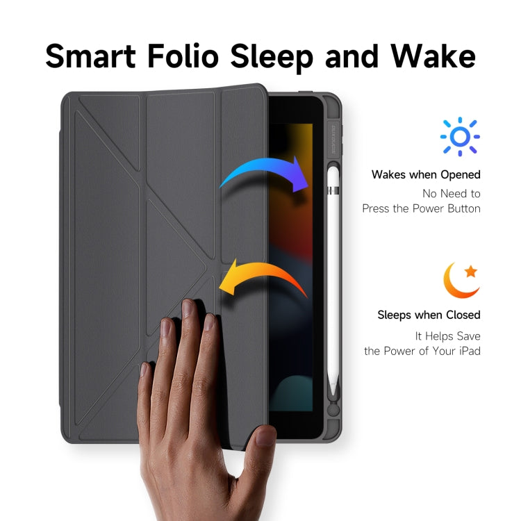For iPad 10.2 2019/2020/2021 DUX DUCIS Magi Series Shockproof Tablet Case(Grey) - HoMEdemic™ 