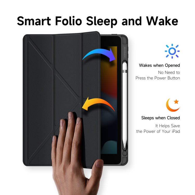 For iPad 10.2 2019/2020/2021 DUX DUCIS Magi Series Shockproof Tablet Case(Black) - HoMEdemic™ 