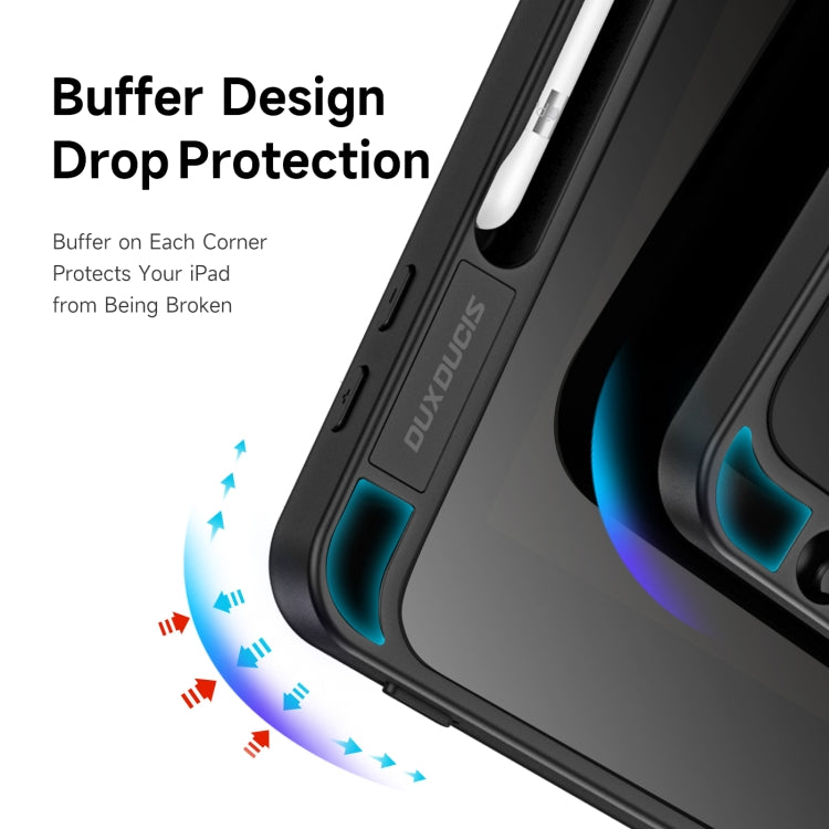 For iPad 10.2 2019/2020/2021 DUX DUCIS Magi Series Shockproof Tablet Case(Black) - HoMEdemic™ 