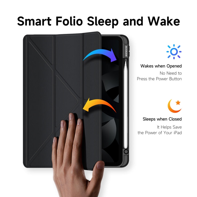 For iPad Air 2020 / Air 2022 / Air 11 2024 DUX DUCIS Magi Series Shockproof Tablet Case(Black) - HoMEdemic™ 