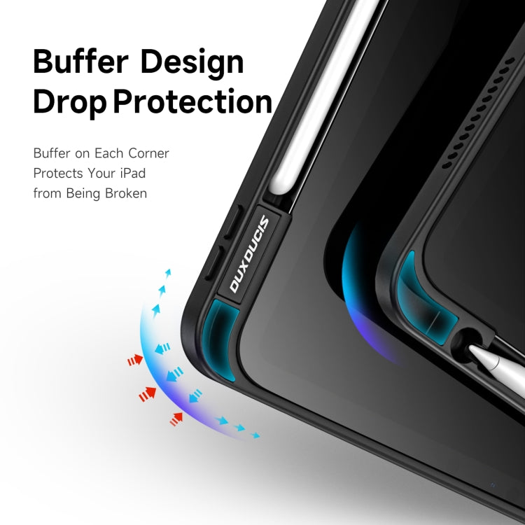 For iPad Air 2020 / Air 2022 / Air 11 2024 DUX DUCIS Magi Series Shockproof Tablet Case(Black) - HoMEdemic™ 