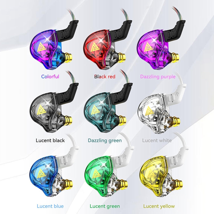 QKZ DMX Sports In-ear HIFI 3.5mm Wired Control Earphone with Mic(Transparent Yellow) - HoMEdemic™ 