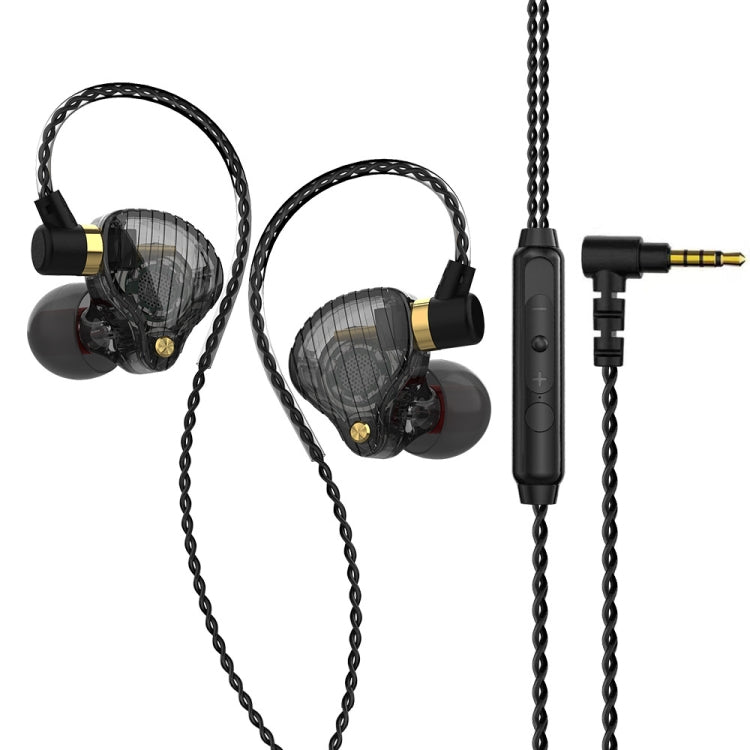 QKZ SK3 3.5mm Sports In-ear Wired HIFI Bass Stereo Sound Earphone with Mic(Black) - HoMEdemic™ 