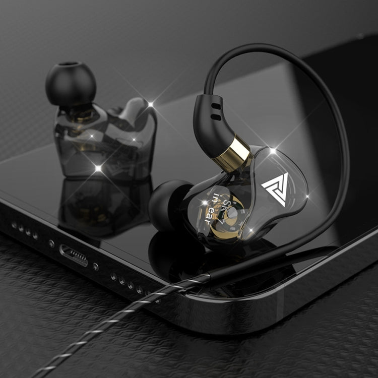 QKZ SK7 3.5mm Sports In-ear Copper Driver Wired HIFI Stereo Earphone with Mic(Black) - HoMEdemic™ 