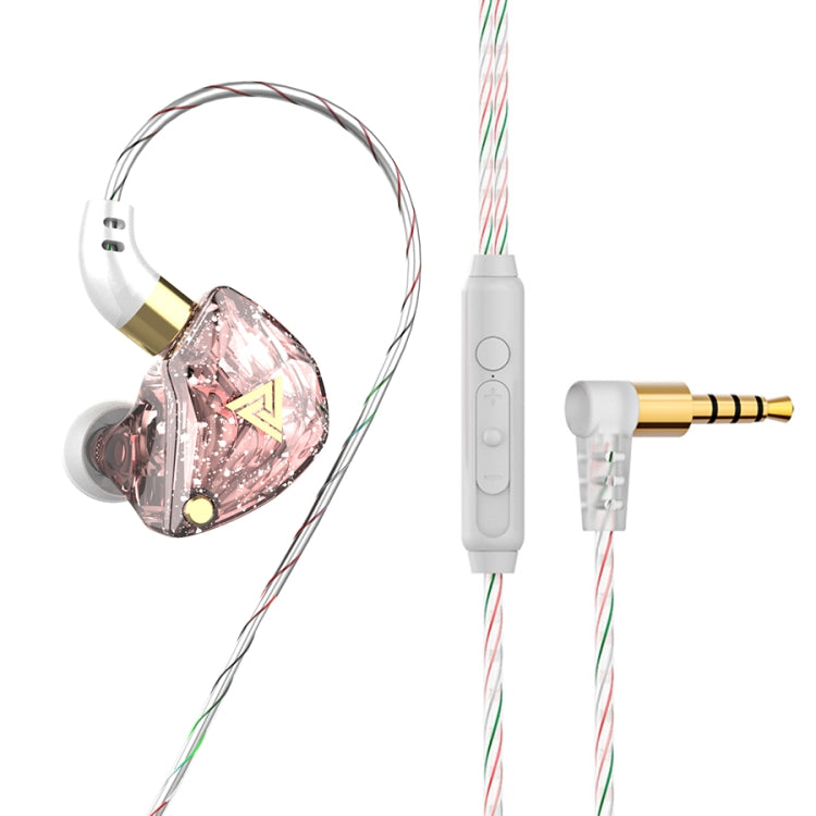 QKZ SK8 3.5mm Sports In-ear Dynamic HIFI Monitor Earphone with Mic(Pink) - HoMEdemic™ 
