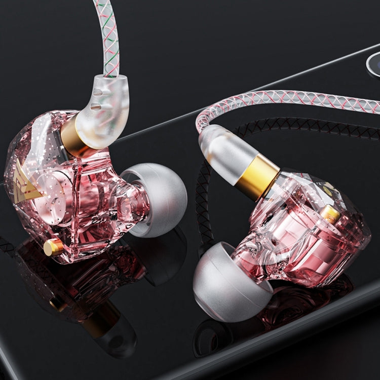 QKZ SK8 3.5mm Sports In-ear Dynamic HIFI Monitor Earphone with Mic(Pink) - HoMEdemic™ 
