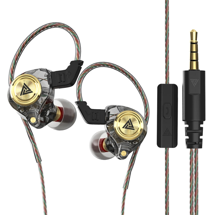 QKZ AK3 FiLe In-ear Subwoofer Wire-controlled Earphone with Mic(Black) - HoMEdemic™ 