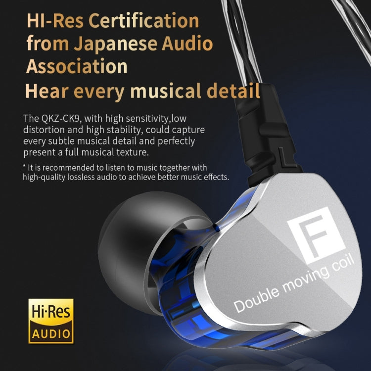 QKZ F910 In-Ear Subwoofer Dual Dynamic Earphone(Transparent) - HoMEdemic™ 