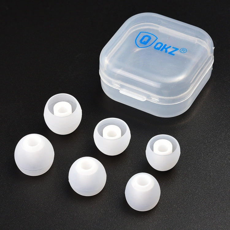 QKZ GJES 6-in-1 In-Ear Earphone Silicone Ear Caps(Transparent White) - HoMEdemic™ 