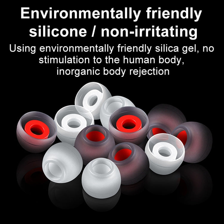 QKZ GJES 6-in-1 In-Ear Earphone Silicone Ear Caps(White Red) - HoMEdemic™ 