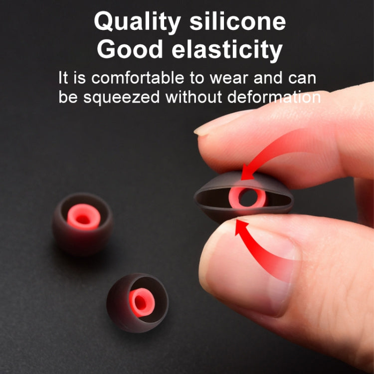 QKZ GJES 6-in-1 In-Ear Earphone Silicone Ear Caps(White Red) - HoMEdemic™ 