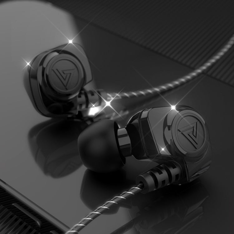QKZ SK5 In-ear Subwoofer Wire-controlled Music Earphone with Mic(Black) - HoMEdemic™ 