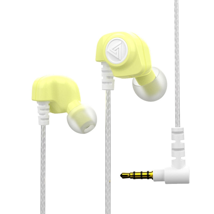 QKZ SK5 In-ear Subwoofer Wire-controlled Music Earphone with Mic(Yellow) - HoMEdemic™ 