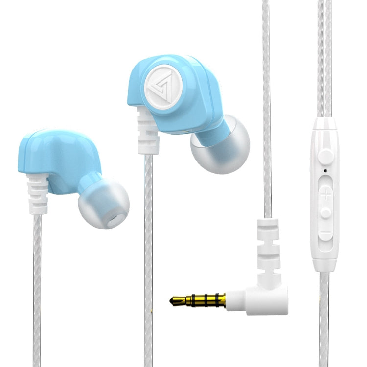 QKZ SK5 In-ear Subwoofer Wire-controlled Music Earphone with Mic(Blue) - HoMEdemic™ 
