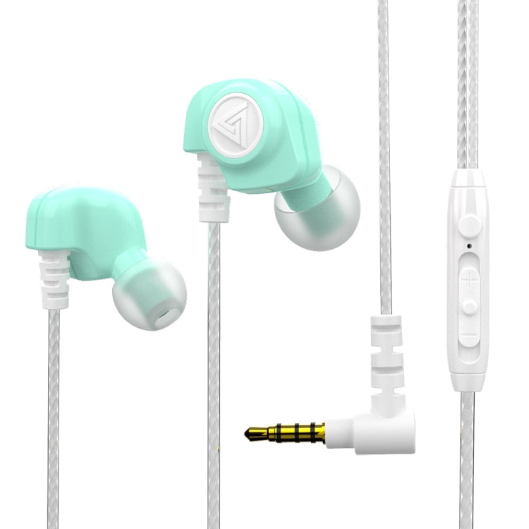 QKZ SK5 In-ear Subwoofer Wire-controlled Music Earphone with Mic(Green) - HoMEdemic™ 