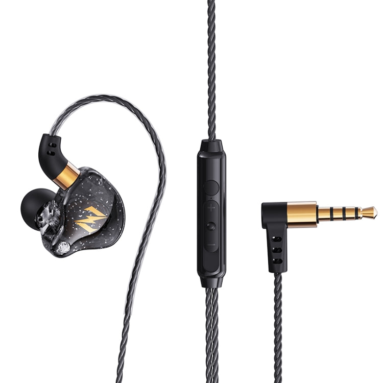 QKZ ZEN In-ear Subwoofer Wire-controlled Music Running Sports Earphone with Mic(Black) - HoMEdemic™ 