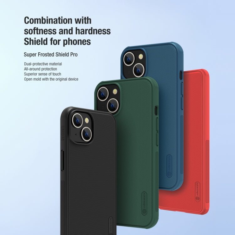 For iPhone 14 NILLKIN Frosted Shield Pro PC + TPU Phone Case (Black) - HoMEdemic™ 