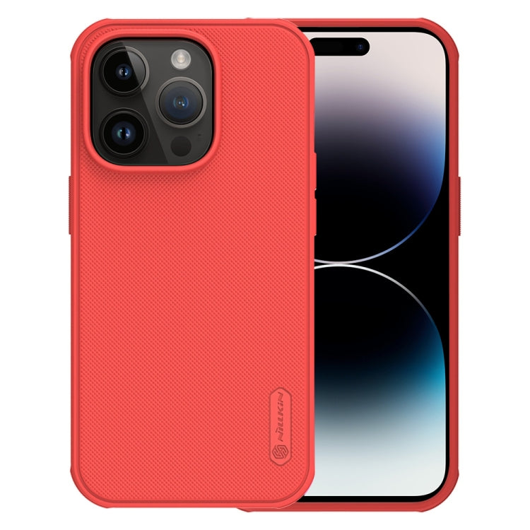 For iPhone 14 Pro NILLKIN Frosted Shield Pro PC + TPU Phone Case(Red) - HoMEdemic™ 