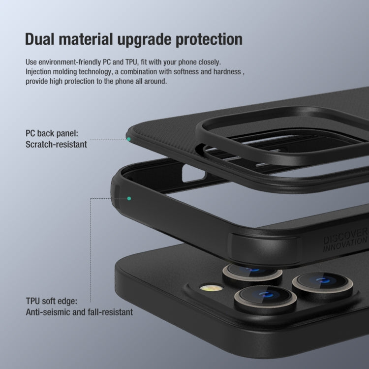 For iPhone 14 Pro Max NILLKIN Frosted Shield Pro PC + TPU Phone Case (Black) - HoMEdemic™ 
