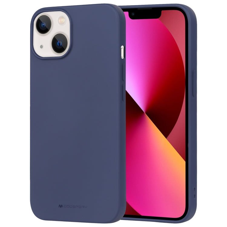 For iPhone 14 GOOSPERY SOFT FEELING Liquid TPU Phone Case (Blue) - HoMEdemic™ 