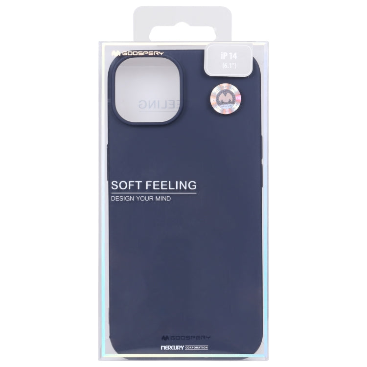 For iPhone 14 GOOSPERY SOFT FEELING Liquid TPU Phone Case (Blue) - HoMEdemic™ 