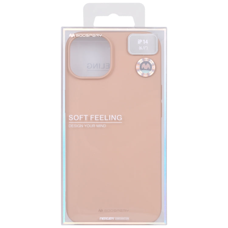 For iPhone 14 GOOSPERY SOFT FEELING Liquid TPU Phone Case (Light Pink) - HoMEdemic™ 