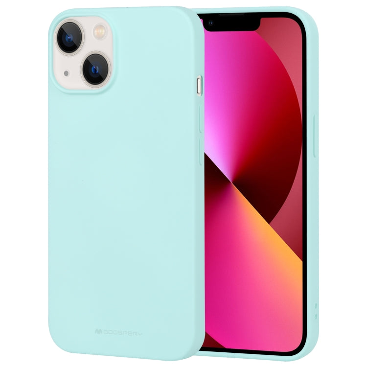 For iPhone 14 GOOSPERY SOFT FEELING Liquid TPU Phone Case (Mint Green) - HoMEdemic™ 