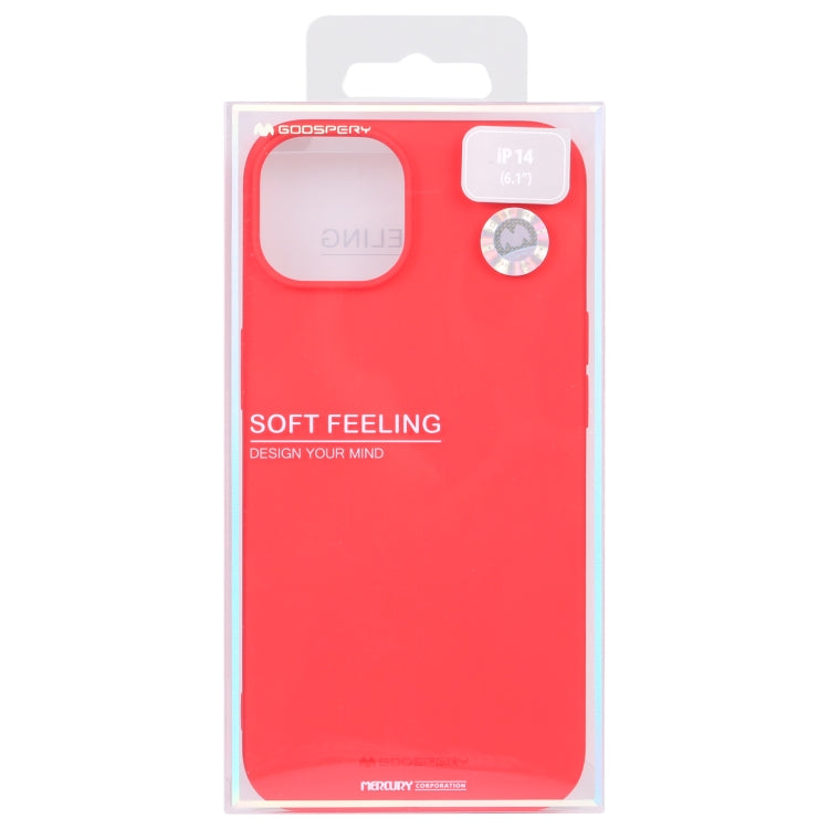 For iPhone 14 GOOSPERY SOFT FEELING Liquid TPU Phone Case (Red) - HoMEdemic™ 