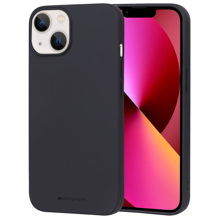 For iPhone 14 Plus GOOSPERY SOFT FEELING Liquid TPU Phone Case (Black) - HoMEdemic™ 