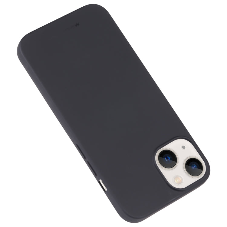For iPhone 14 Plus GOOSPERY SOFT FEELING Liquid TPU Phone Case (Black) - HoMEdemic™ 