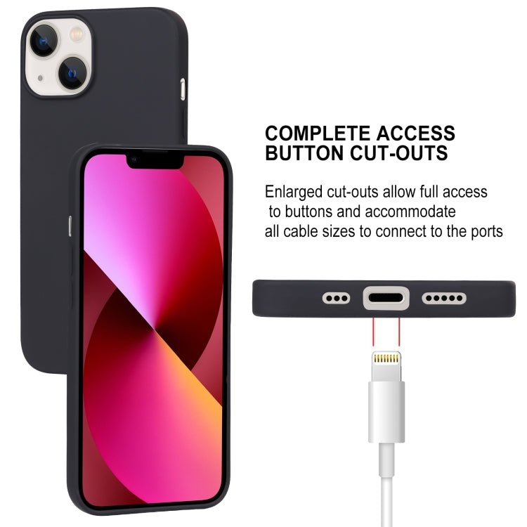 For iPhone 14 Plus GOOSPERY SOFT FEELING Liquid TPU Phone Case (Black) - HoMEdemic™ 