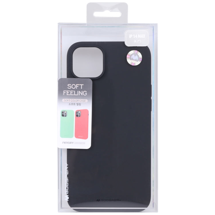 For iPhone 14 Plus GOOSPERY SOFT FEELING Liquid TPU Phone Case (Black) - HoMEdemic™ 