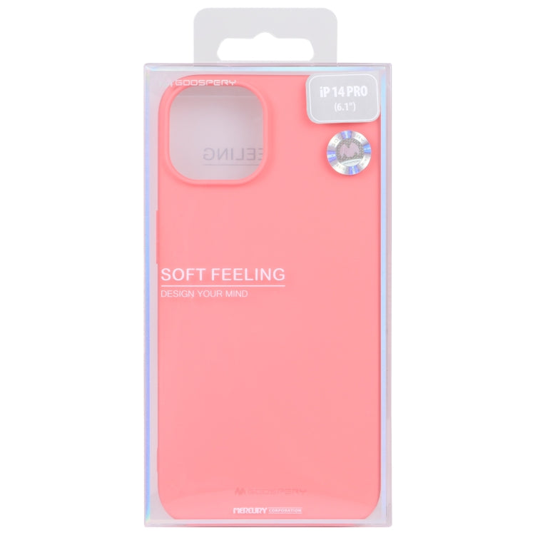 For iPhone 14 Pro GOOSPERY SOFT FEELING Liquid TPU Phone Case(Pink) - HoMEdemic™ 