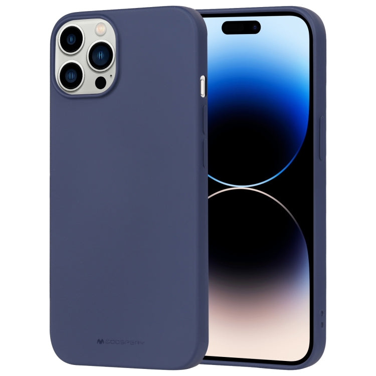 For iPhone 14 Pro GOOSPERY SOFT FEELING Liquid TPU Phone Case(Blue) - HoMEdemic™ 