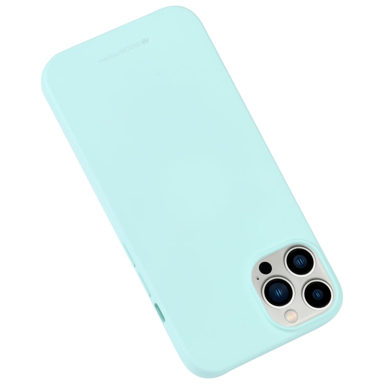 For iPhone 14 Pro Max GOOSPERY SOFT FEELING Liquid TPU Phone Case (Mint Green) - HoMEdemic™ 