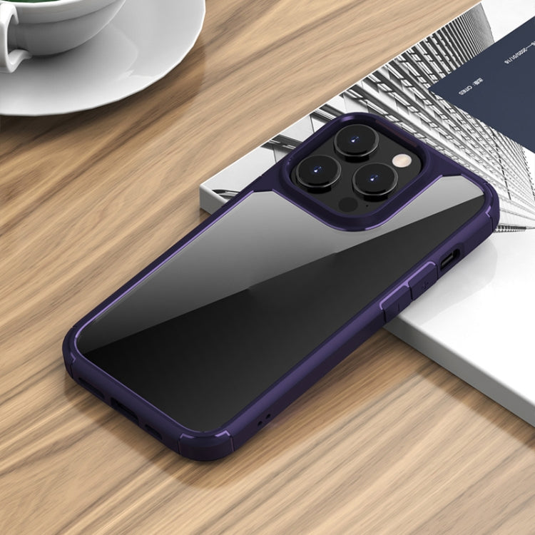 iPAKY Shockproof PC + TPU Protective Phone Case For iPhone 14 Pro Max(Purple) - HoMEdemic™ 