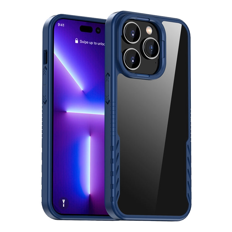 iPAKY Shockproof PC + TPU Protective Phone Case For iPhone 14 Pro(Blue) - HoMEdemic™ 
