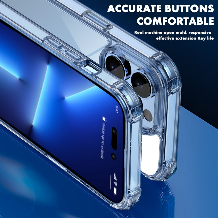 For iPhone 14 iPAKY Shockproof PC + TPU Protective Phone Case (Transparent) - HoMEdemic™ 