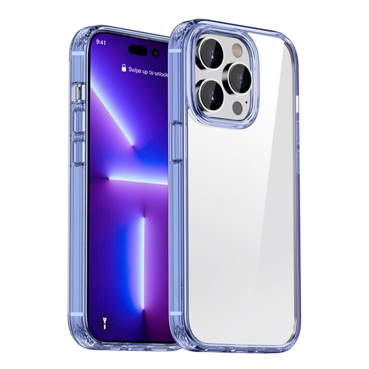 For iPhone 12 / 12 Pro iPAKY Shockproof PC + TPU Protective Phone Case(Transparent Blue) - HoMEdemic™ 