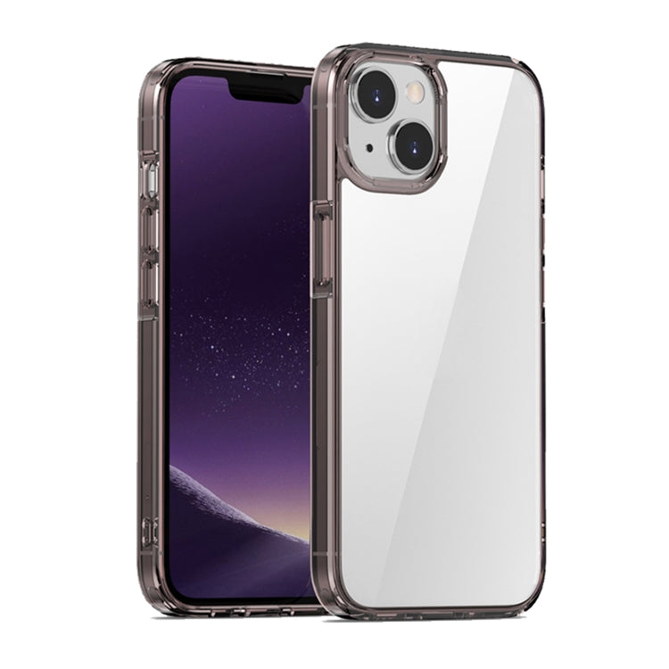 For iPhone 14 iPAKY Aurora Series Shockproof PC + TPU Protective Phone Case (Transparent Black) - HoMEdemic™ 