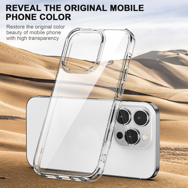 For iPhone 14 iPAKY Aurora Series Shockproof PC + TPU Protective Phone Case (Transparent Black) - HoMEdemic™ 
