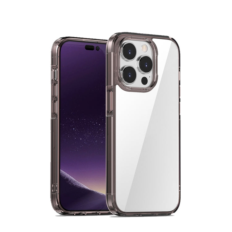 For iPhone 12 Pro Max iPAKY Aurora Series Shockproof PC + TPU Protective Phone Case(Transparent Black) - HoMEdemic™ 
