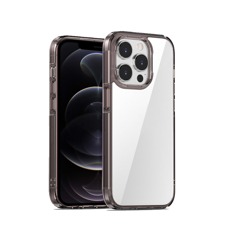 For iPhone 12 / 12 Pro iPAKY Aurora Series Shockproof PC + TPU Protective Phone Case(Transparent Black) - HoMEdemic™ 